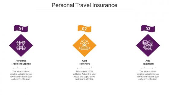 Personal Travel Insurance Ppt Powerpoint Presentation Portfolio Graphics Cpb