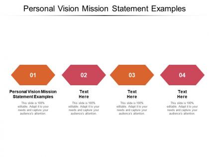 Personal vision mission statement examples ppt powerpoint presentation inspiration slide cpb