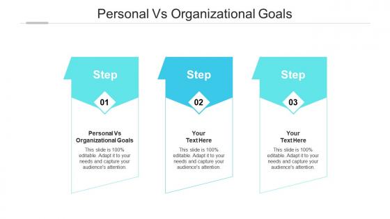 Personal vs organizational goals ppt powerpoint presentation pictures show cpb