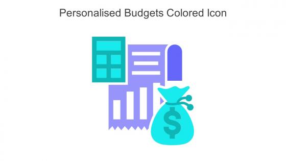 Personalised Budgets Colored Icon In Powerpoint Pptx Png And Editable Eps Format
