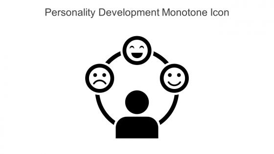 Personality Development Monotone Icon In Powerpoint Pptx Png And Editable Eps Format