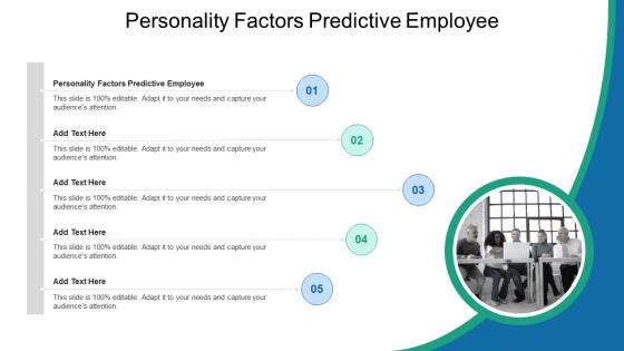 Personality Factors Predictive Employee In Powerpoint And Google Slides Cpb