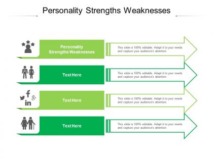 Personality strengths weaknesses ppt powerpoint presentation file aids cpb