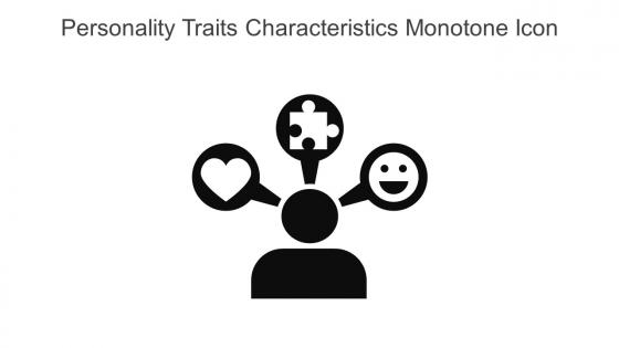 Personality Traits Characteristics Monotone Icon In Powerpoint Pptx Png And Editable Eps Format