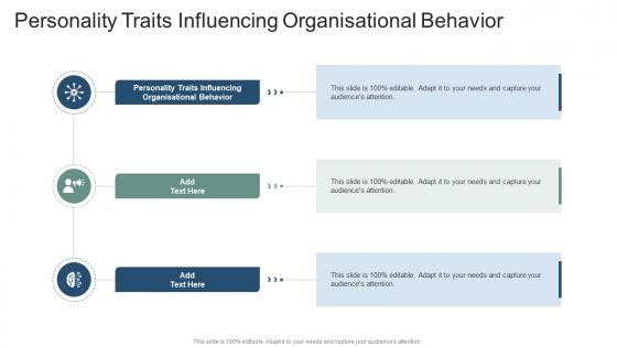 Personality Traits Influencing Organisational Behavior In Powerpoint And Google Slides Cpb