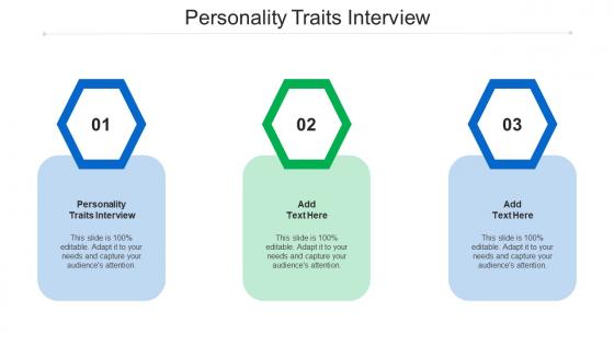 Personality Traits Interview Ppt Powerpoint Presentation Outline Designs Cpb