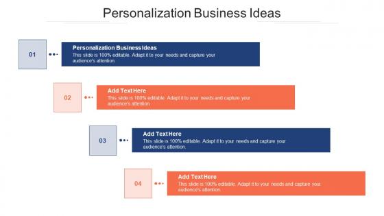 Personalization Business Ideas Ppt Powerpoint Presentation Ideas Graphics Cpb