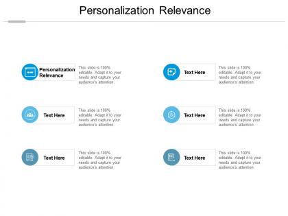 Personalization relevance ppt powerpoint presentation gallery topics cpb