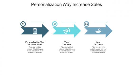 Personalization way increase sales ppt powerpoint presentation outline design cpb