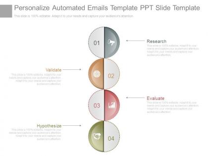 Personalize automated emails template ppt slide template