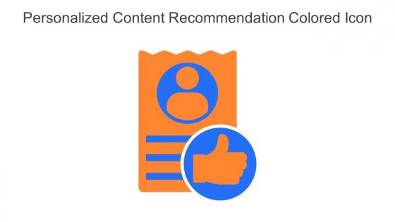 Personalized Content Recommendation Colored Icon In Powerpoint Pptx Png And Editable Eps Format