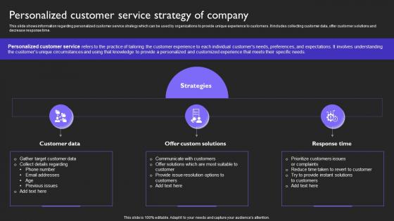 Personalized Customer Service Customer Service Plan To Provide Omnichannel Support Strategy SS V