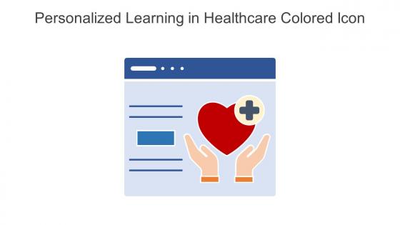 Personalized Learning In Healthcare Colored Icon In Powerpoint Pptx Png And Editable Eps Format