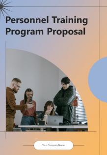 Personnel Training Program Proposal Report Sample Example Document