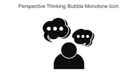 Perspective Thinking Bubble Monotone Icon In Powerpoint Pptx Png And Editable Eps Format