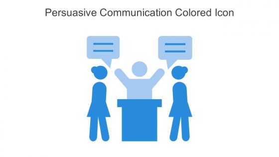 Persuasive Communication Colored Icon In Powerpoint Pptx Png And Editable Eps Format