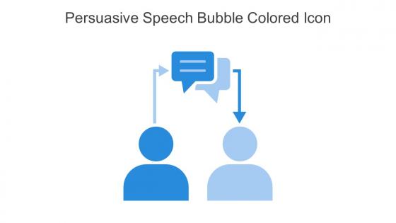 Persuasive Speech Bubble Colored Icon In Powerpoint Pptx Png And Editable Eps Format