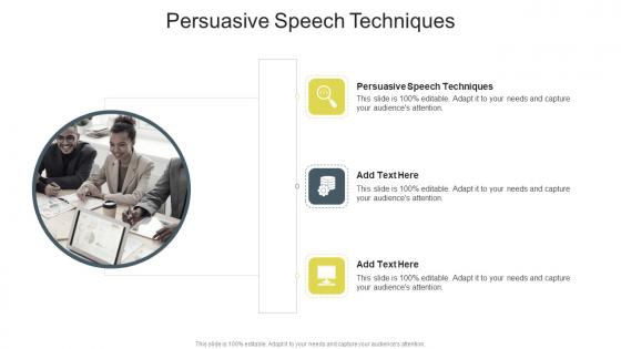Persuasive Speech Techniques Advice Writers Job In Powerpoint And Google Slides Cpb