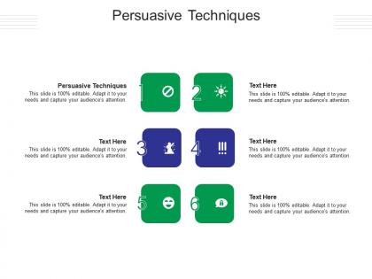 Persuasive techniques ppt powerpoint presentation styles visuals cpb