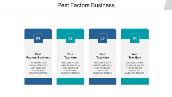 Pest factors business ppt powerpoint presentation themes cpb