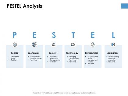 Pestel analysis marketing ppt powerpoint presentation infographic template inspiration