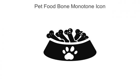 Pet Food Bone Monotone Icon In Powerpoint Pptx Png And Editable Eps Format