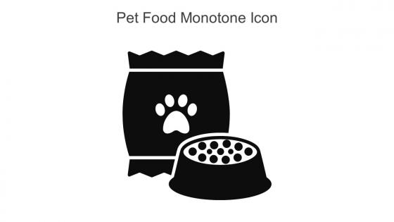 Pet Food Monotone Icon In Powerpoint Pptx Png And Editable Eps Format