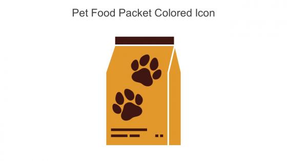 Pet Food Packet Colored Icon In Powerpoint Pptx Png And Editable Eps Format