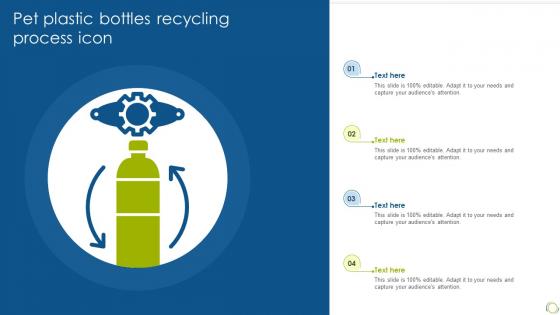 Pet Plastic Bottles Recycling Process Icon