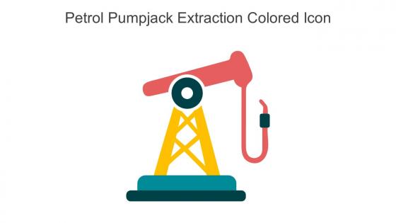 Petrol Pumpjack Extraction Colored Icon In Powerpoint Pptx Png And Editable Eps Format