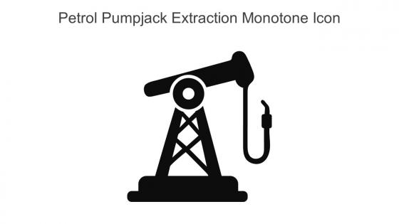 Petrol Pumpjack Extraction Monotone Icon In Powerpoint Pptx Png And Editable Eps Format