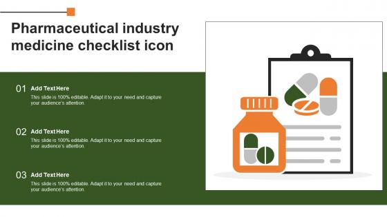Pharmaceutical Industry Medicine Checklist Icon