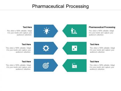 Pharmaceutical processing ppt powerpoint presentation icon influencers cpb