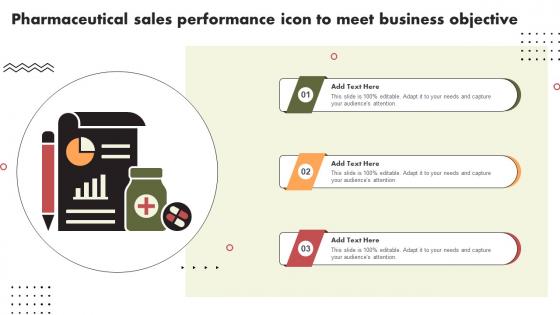 Pharmaceutical Sales Performance Icon To Meet Business Objective