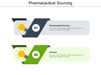 Pharmaceutical sourcing ppt powerpoint presentation diagram images cpb