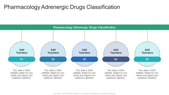 Pharmacology Adrenergic Drugs Classification In Powerpoint And Google Slides Cpb