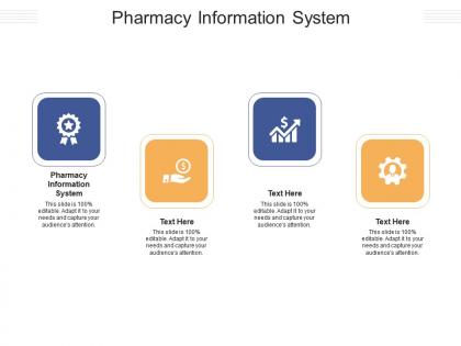 Pharmacy information system ppt powerpoint presentation professional show cpb