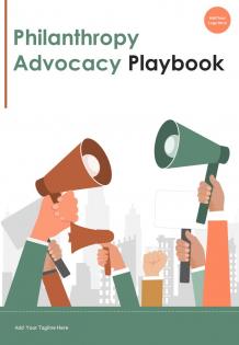 Philanthropy Advocacy Playbook Report Sample Example Document