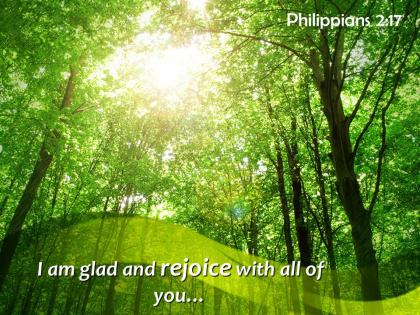 Philippians 2 17 i am glad and rejoice powerpoint church sermon