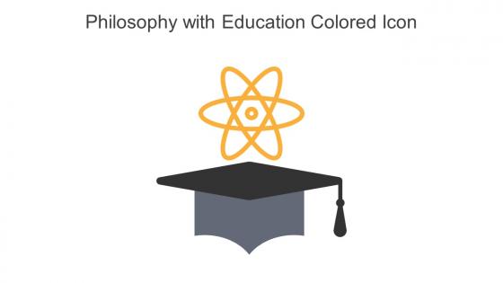 Philosophy With Education Colored Icon In Powerpoint Pptx Png And Editable Eps Format