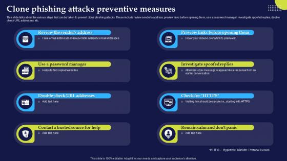 Phishing Attacks And Strategies To Mitigate Them V2 Clone Phishing Attacks Preventive Measures