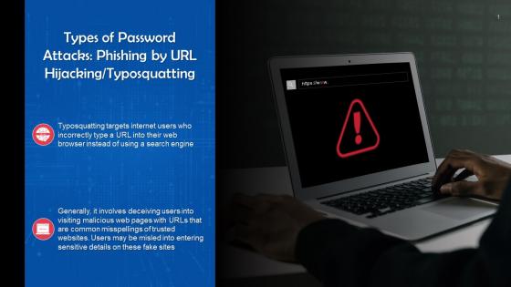 Phishing Password Attack By URL Hijacking Or Typosquatting Training Ppt