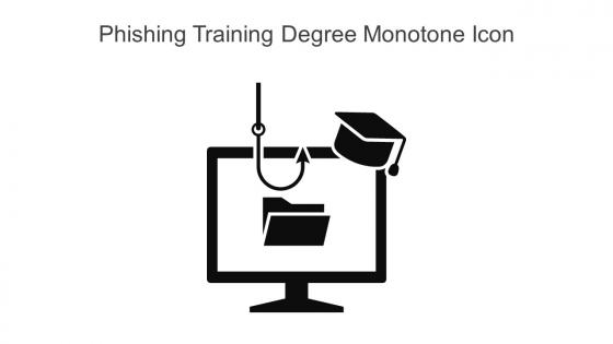 Phishing Training Degree Monotone Icon In Powerpoint Pptx Png And Editable Eps Format