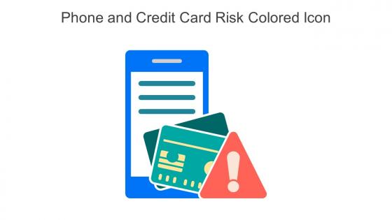 Phone And Credit Card Risk Colored Icon In Powerpoint Pptx Png And Editable Eps Format