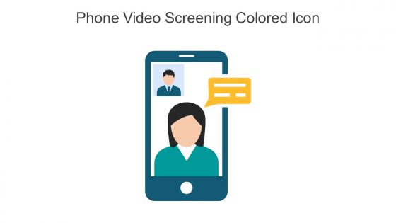 Phone Video Screening Colored Icon In Powerpoint Pptx Png And Editable Eps Format