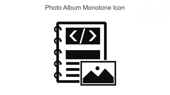 Photo Album Monotone Icon In Powerpoint Pptx Png And Editable Eps Format