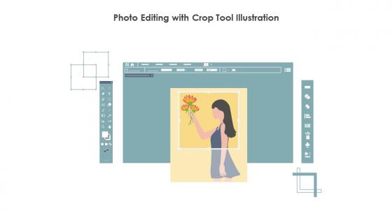 Photo Editing With Crop Tool Illustration