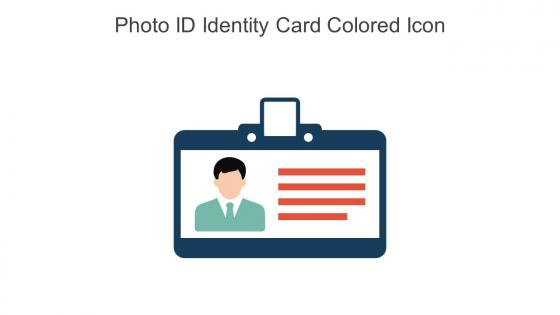 Photo ID Identity Card Colored Icon In Powerpoint Pptx Png And Editable Eps Format