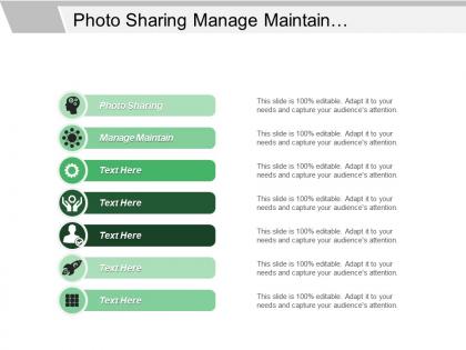 Photo sharing manage maintain differentiate enhance corporate management