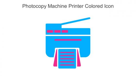 Photocopy Machine Printer Colored Icon In Powerpoint Pptx Png And Editable Eps Format